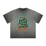 Thick Faded Floral Graphic T Shirt