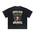 Vintage Frayed Floral Pattern Tee