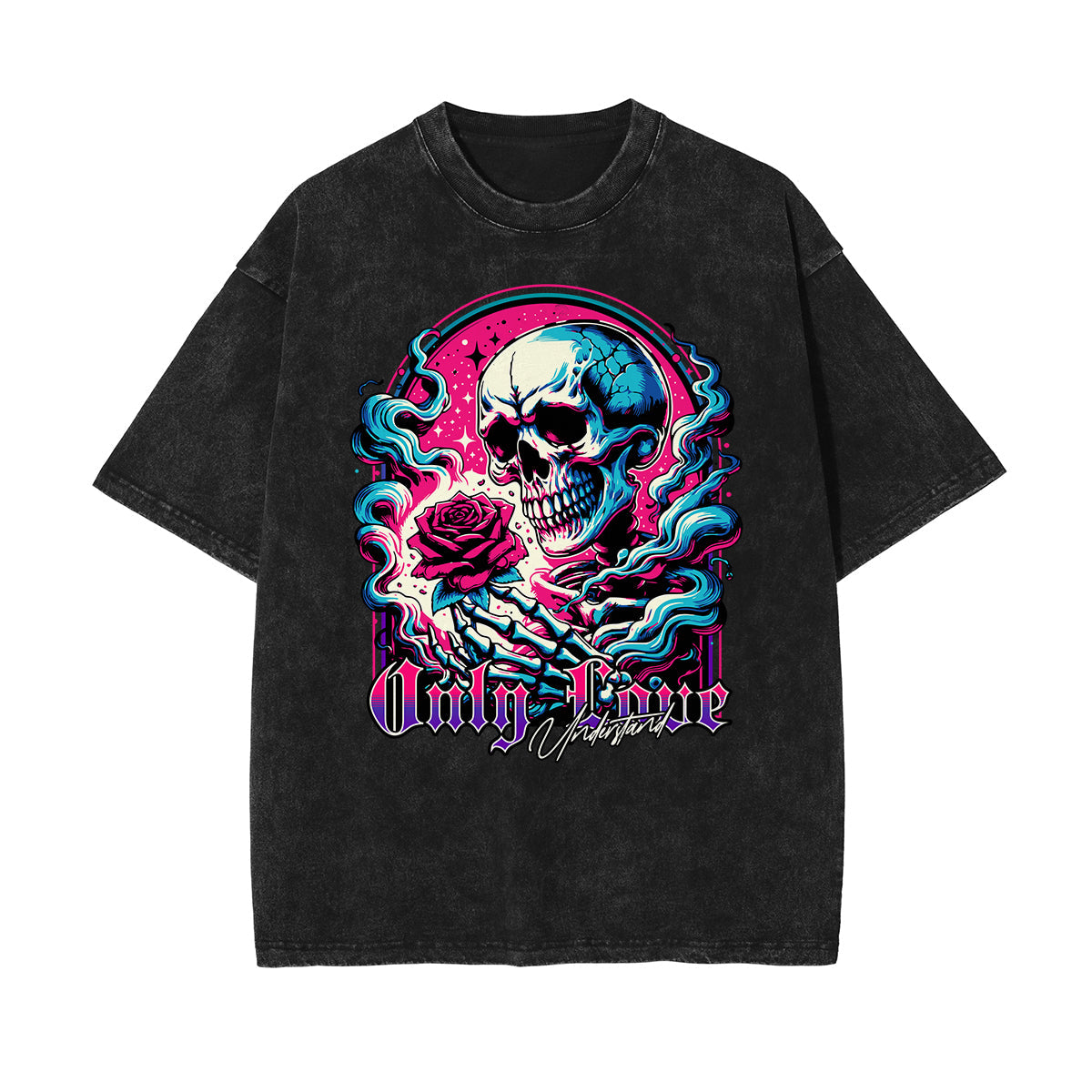 Washed Floral Graphic Cotton Tee