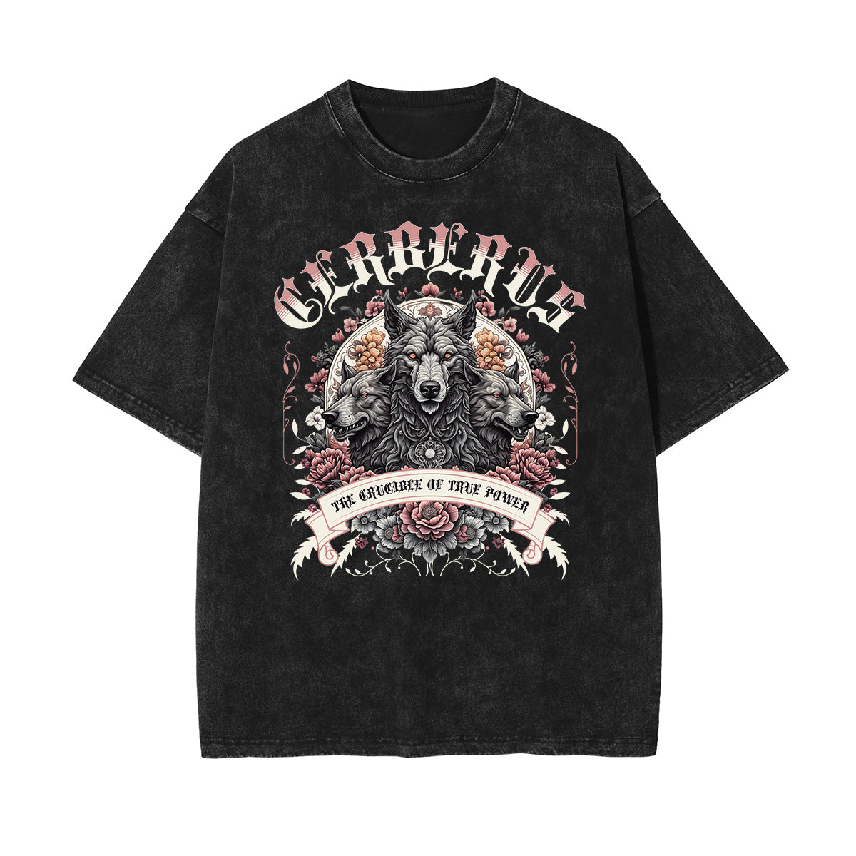 Washed Floral Graphic Cotton Tee