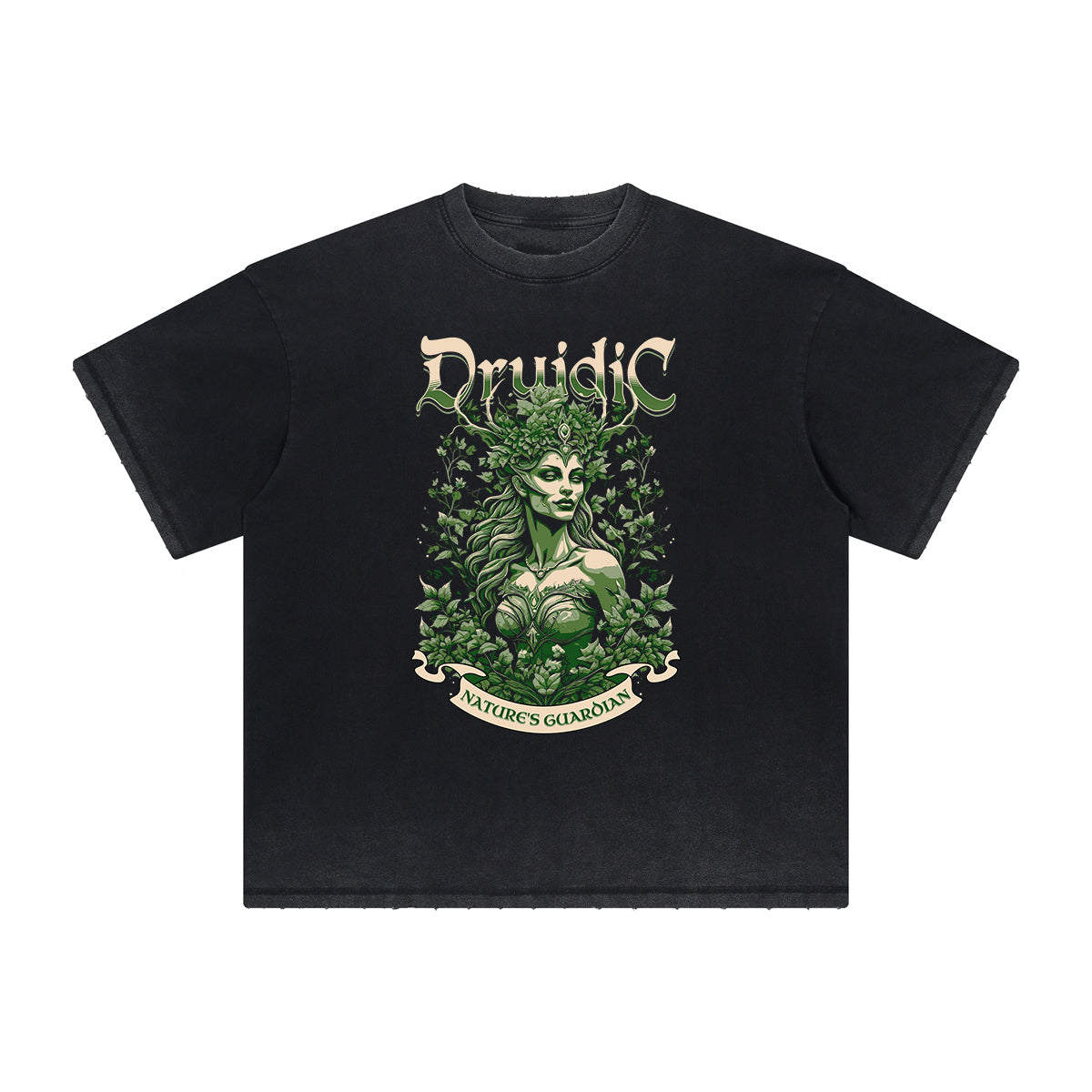 Vintage Frayed Floral Pattern Tee