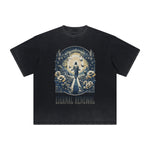 Vintage Frayed Floral Pattern Tee