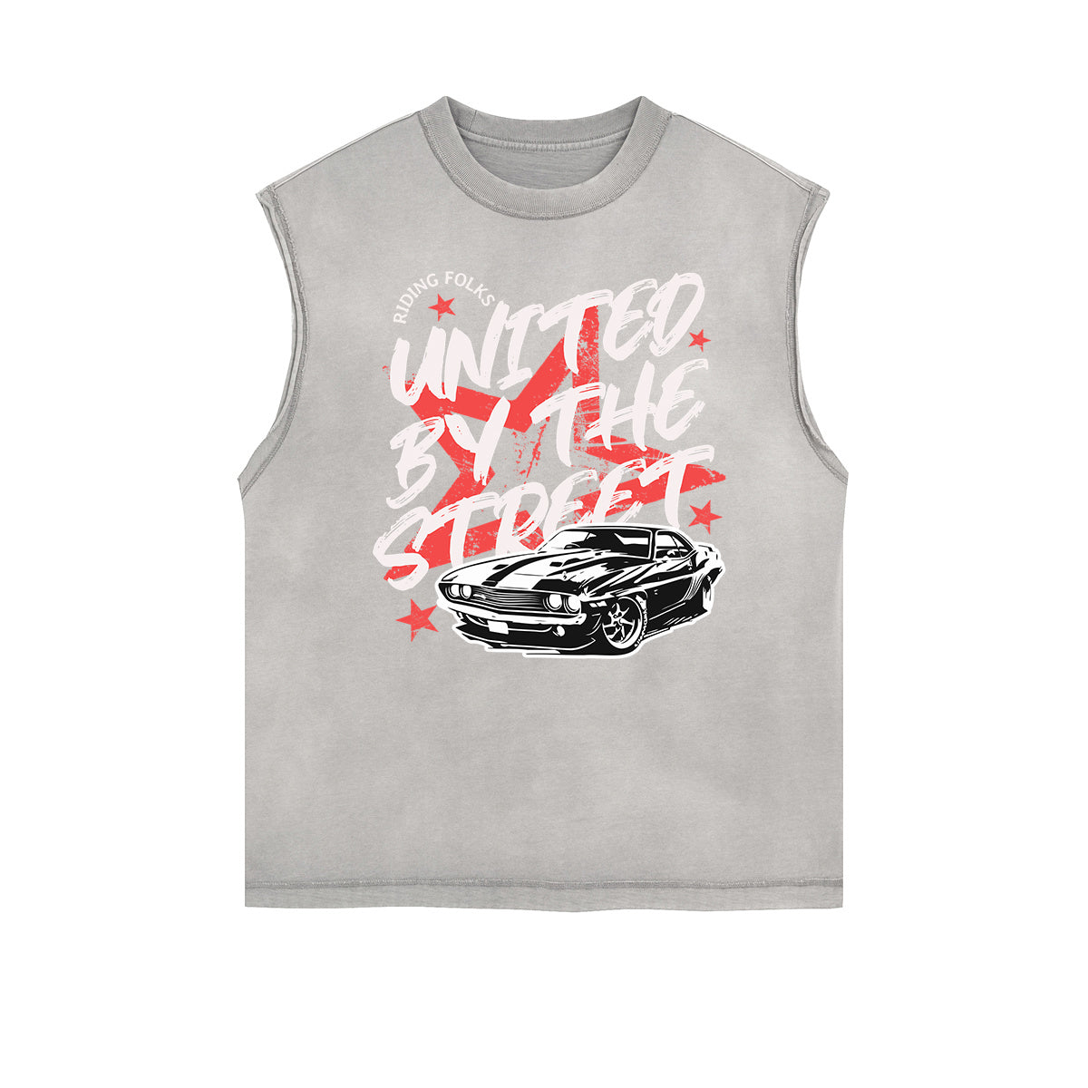 Frayed Edge Graffiti Graphic Tank