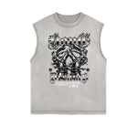 Frayed Edge Graffiti Graphic Tank