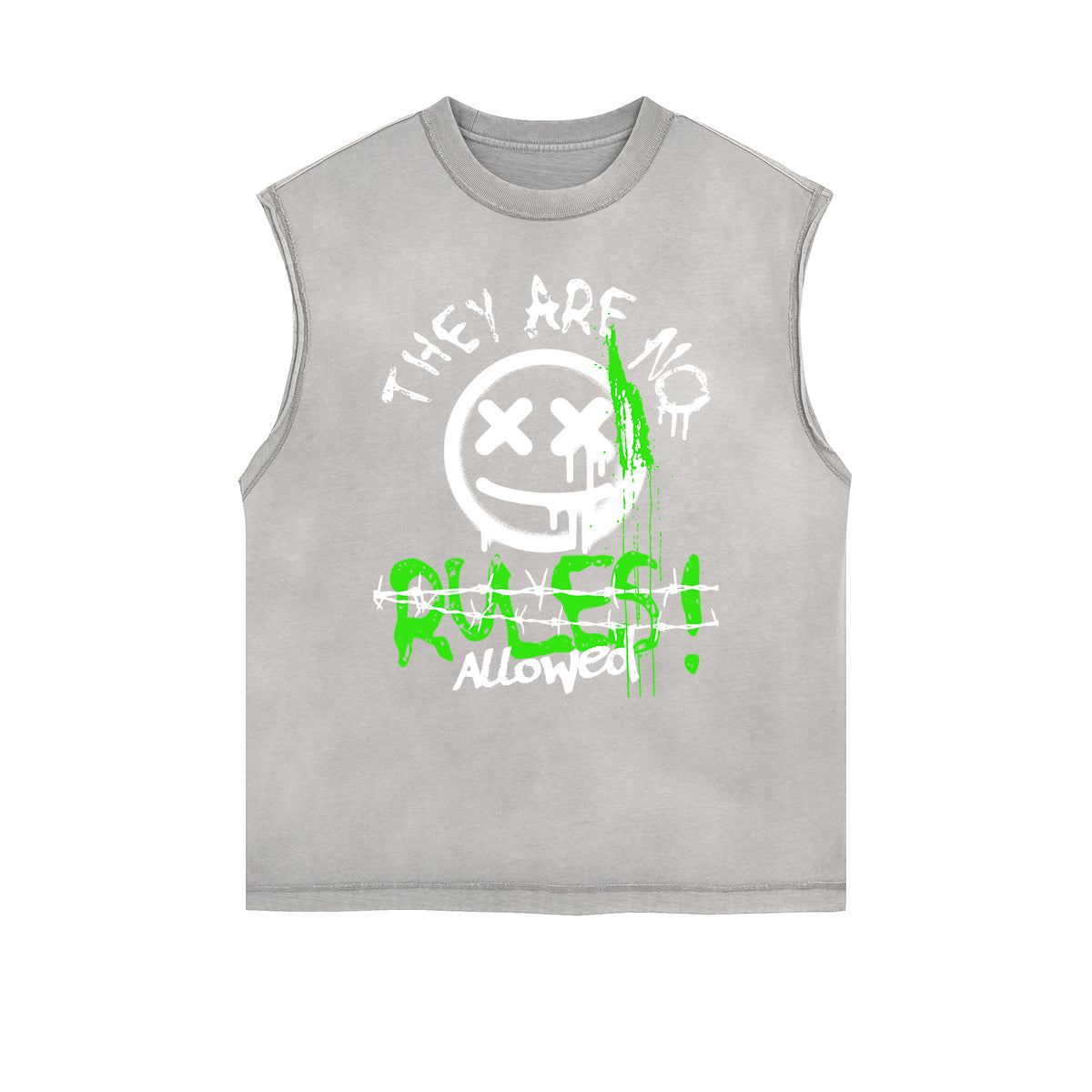 Frayed Edge Graffiti Graphic Tank