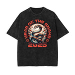 Washed Chinese Zodiac Graphic Cotton Tee