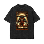 Washed Chinese Zodiac Graphic Cotton Tee