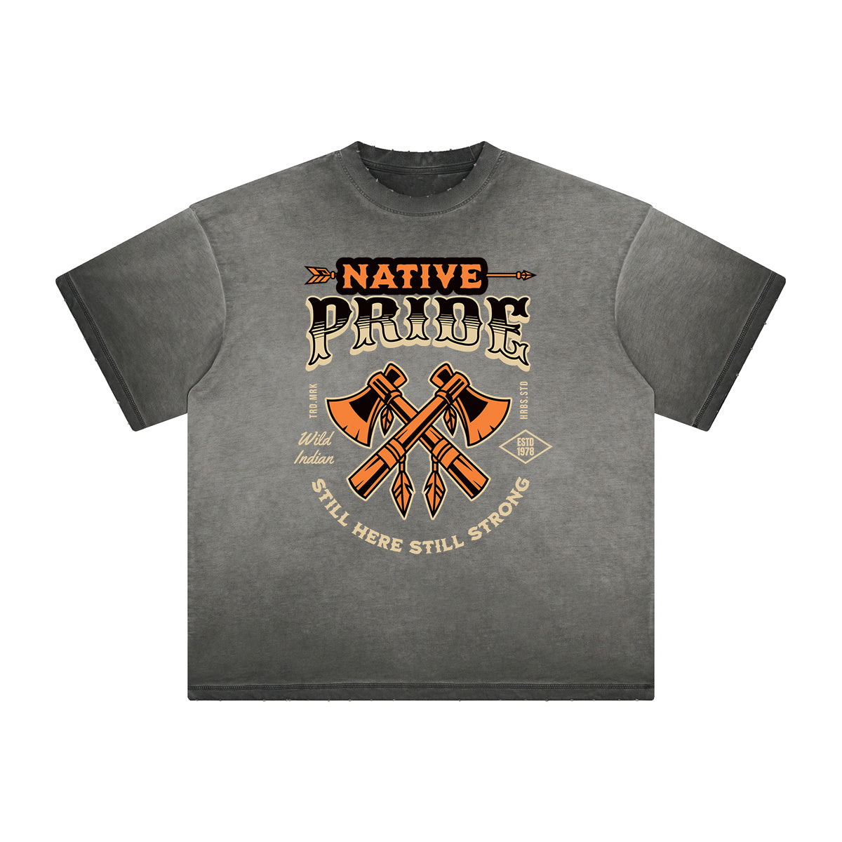 Thick Faded Retro Revival Graphic T Shirt