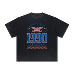 Vintage Frayed Retro Revival Pattern Tee