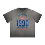 Thick Faded Retro Revival Graphic T Shirt