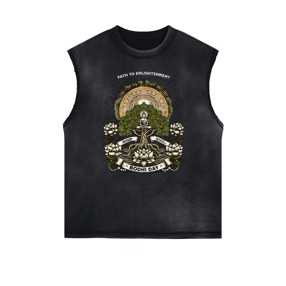 Frayed Edge Retro Revival Graphic Tank Top
