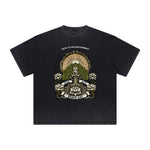 Vintage Frayed Retro Revival Pattern Tee