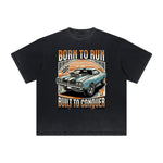 Vintage Frayed Retro Revival Pattern Tee