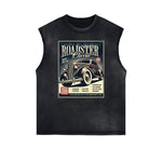Frayed Edge Retro Revival Graphic Tank Top