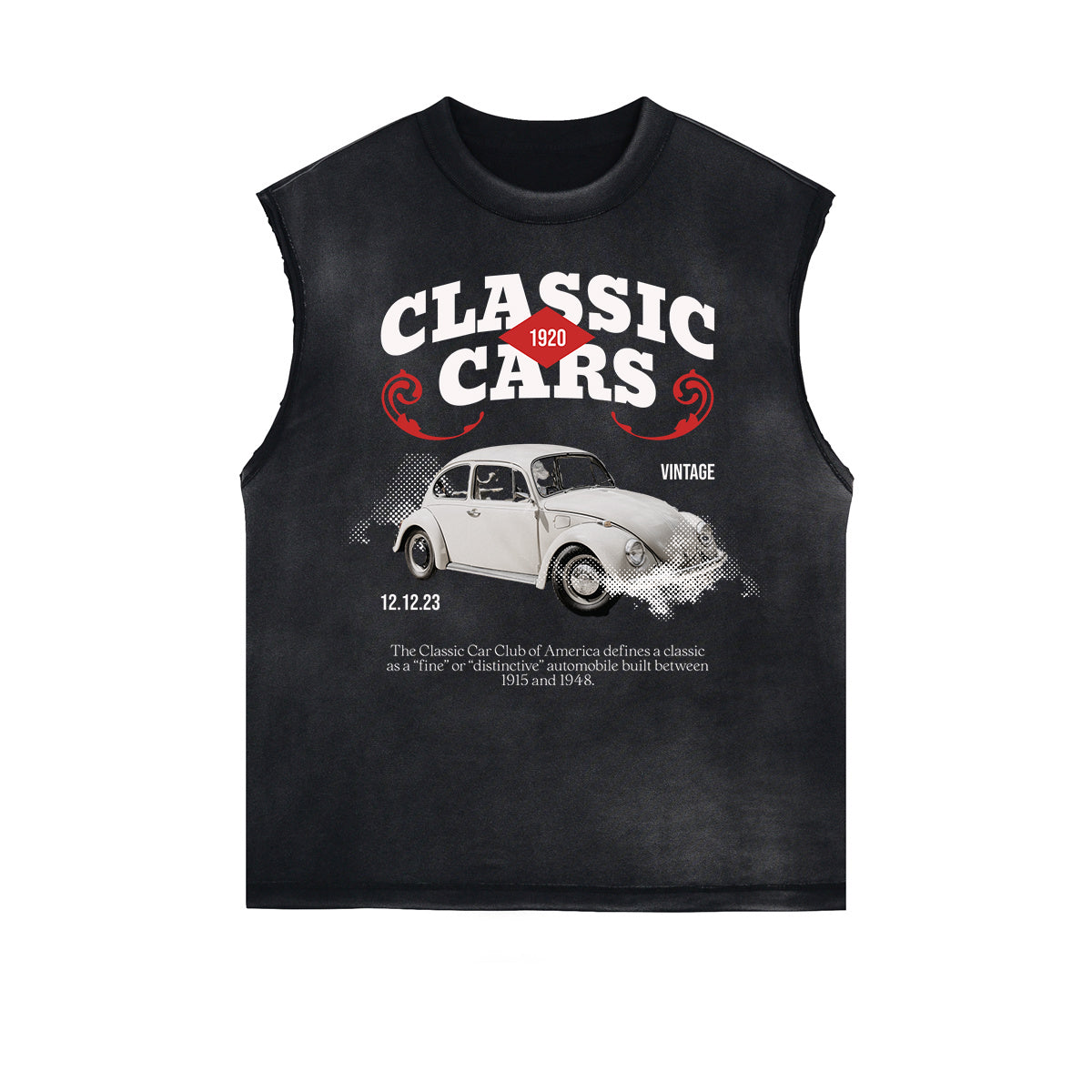 Frayed Edge Retro Revival Graphic Tank Top