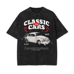 Washed Retro Revival Graphic Cotton Tee