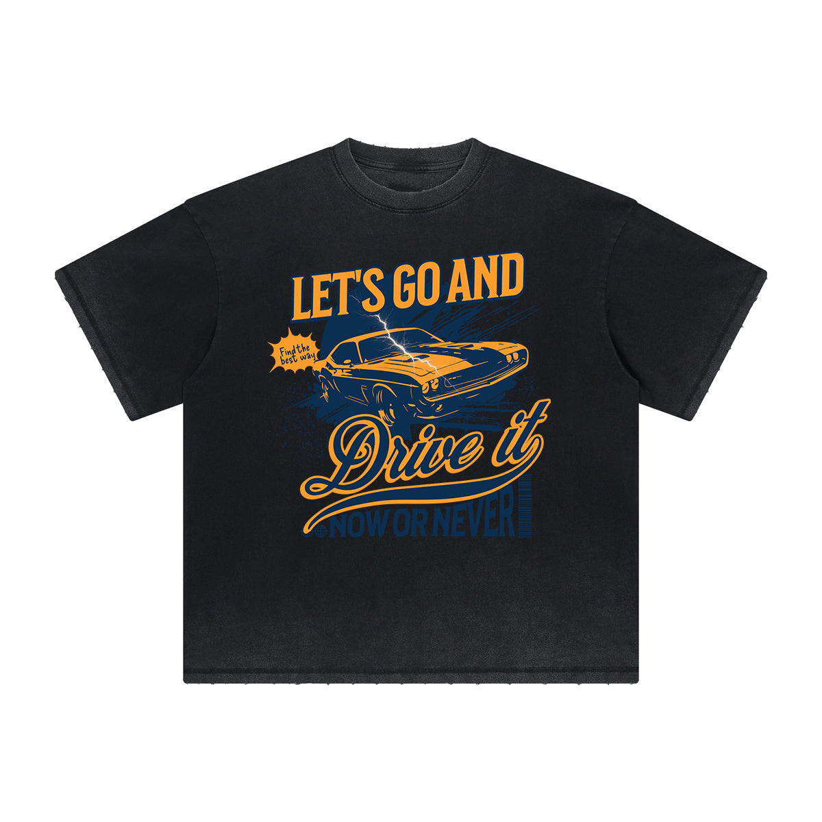 Vintage Frayed Retro Revival Pattern Tee