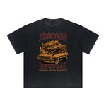 Vintage Frayed Retro Revival Pattern Tee