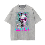 Stone Wash Abstract Art Pattern T Shirt