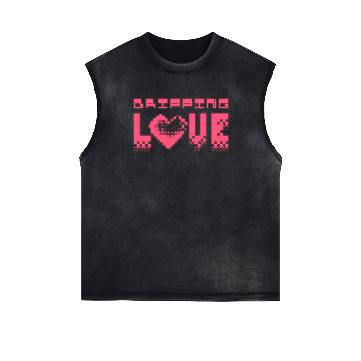 Frayed Edge Abstract Art Graphic Tank Top