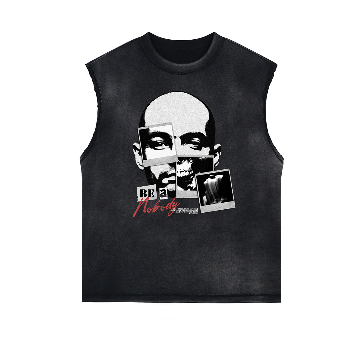 Frayed Edge Abstract Art Graphic Tank Top