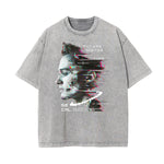 Stone Wash Abstract Art Pattern T Shirt