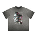 Vintage Frayed Abstract Art Pattern Tee