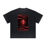 Thick Faded Abstract Art Graphic T Shirt