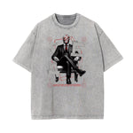 Stone Wash Abstract Art Pattern T Shirt