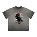 Vintage Frayed Abstract Art Pattern Tee