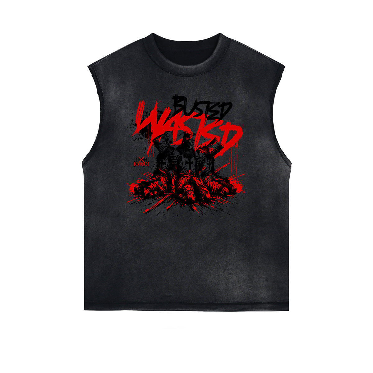 Frayed Edge Abstract Art Graphic Tank Top