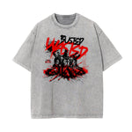 Stone Wash Abstract Art Pattern T Shirt