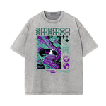 Stone Wash Abstract Art Pattern T Shirt