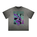 Vintage Frayed Abstract Art Pattern Tee