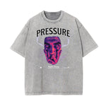 Stone Wash Abstract Art Pattern T Shirt