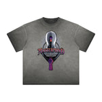 Vintage Frayed Abstract Art Pattern Tee