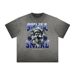 Thick Faded Snake Graphic T Shirt