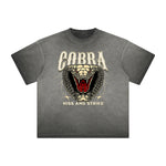 Thick Faded Snake Graphic T Shirt