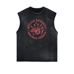 Frayed Edge Snake Graphic Tank Top