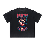 Vintage Frayed Snake Pattern Tee