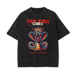Washed Snake Graphic Cotton Tee