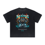 Vintage Frayed Snake Pattern Tee