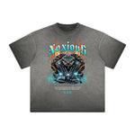 Thick Faded Snake Graphic T Shirt