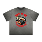 Thick Faded Snake Graphic T Shirt