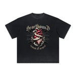 Vintage Frayed Snake Pattern Tee