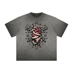 Thick Faded Snake Graphic T Shirt
