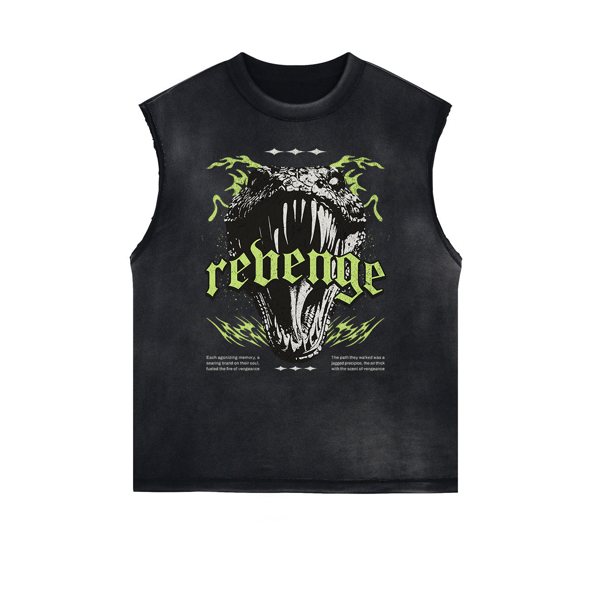 Frayed Edge Snake Graphic Tank Top