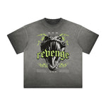 Thick Faded Snake Graphic T Shirt