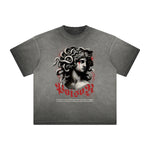 Thick Faded Snake Graphic T Shirt