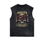 Frayed Edge Snake Graphic Tank Top